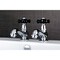 Kingston Brass KS1101PKX Basin Tap Faucet W/ Cross Handle, Polished Chrome KS1101PKX - alternate 3